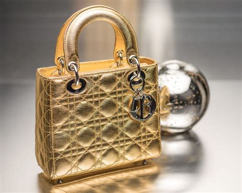 dior gold handbag